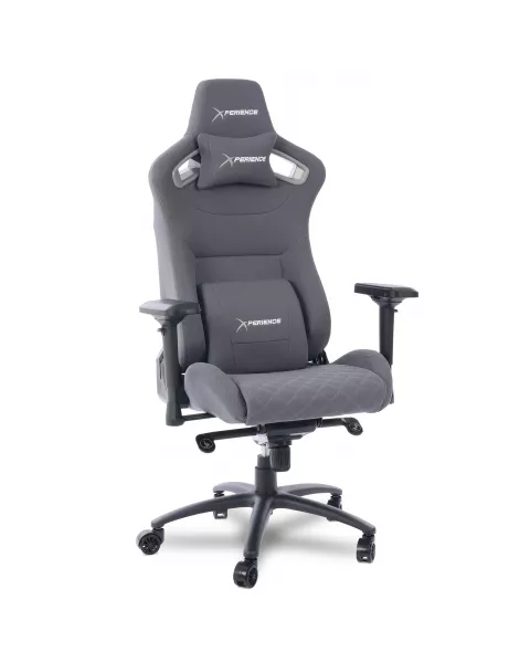 Cadeira Gamer Xperience Charger Tecido Cinza, Braços 4D, Mecanismo Frog e Relax Avançado