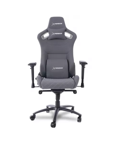 Cadeira Gamer Xperience Charger Tecido Cinza, Braços 4D, Mecanismo Frog e Relax Avançado