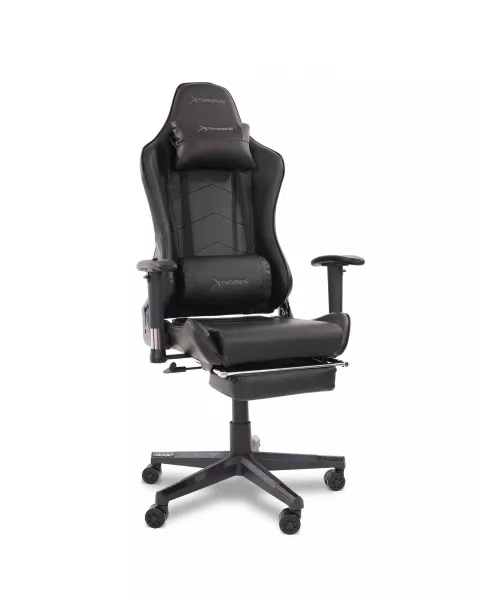 Cadeira Gamer Xperience Spark All Black Plus Base Giratória, Relax Avançado e Apoio de Pés