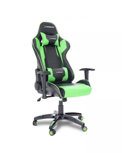 Cadeira Gamer Xperience Ultra Verde, Base Giratória, Braço Ajustável e Sistema de Inclinação Avançado