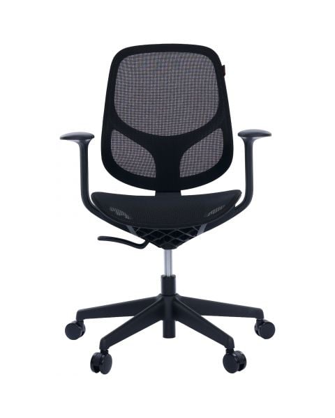 Cadeira Giratória Ergonômica Comfy Wiz Preto Onyx Full Mesh Altura Ajustável
