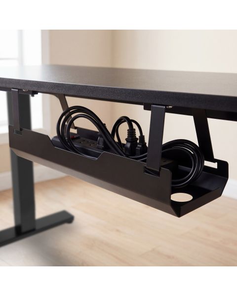 Calha Organizadora de Cabos para Mesa Comfy Ergolift Preta