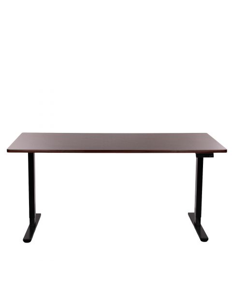 Mesa com Regulagem de Altura Elétrica Comfy ErgoLift Pro Plus Preta 2 Motores e 4 Memórias, Tampo Carvalho Amber 1,80 m