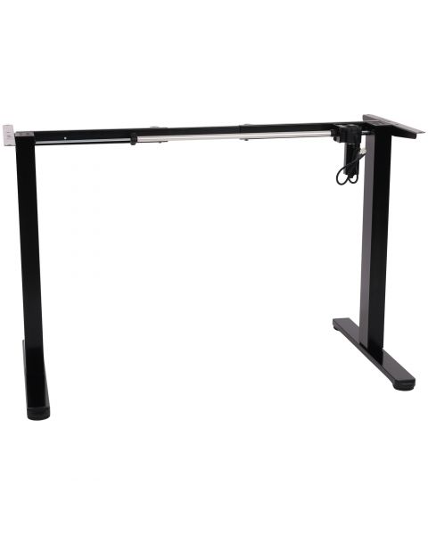 Estrutura Metálica para Mesa de Altura Ajustável Preta com Motor Simples e 3 Memórias