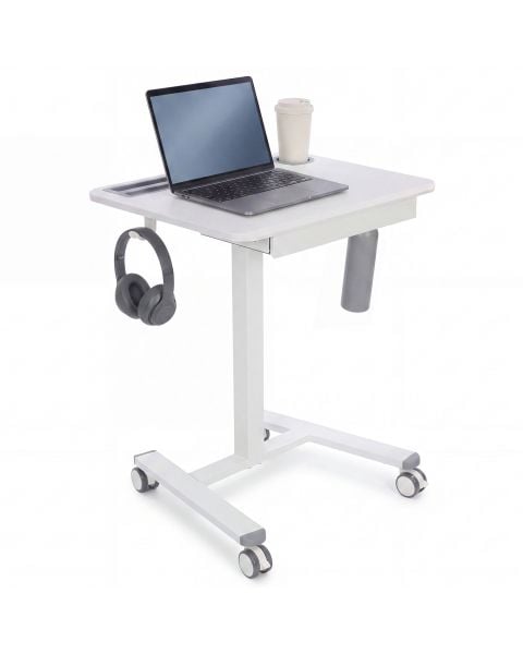 Mesa Comfy Ergolift EasyDesk One Portátil de Altura Ajustável por Pistão Branca