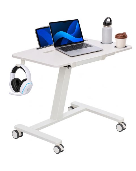 Mesa Comfy Ergolift EasyDesk Evo Portátil de Altura Ajustável por Pistão Branca