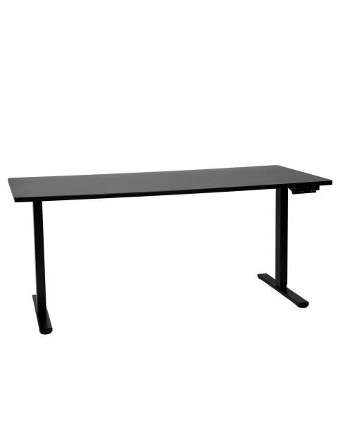 Mesa com Regulagem de Altura Elétrica Comfy ErgoLift Pro Plus Preta 2 Motores e 4 Memórias, Tampo Preto 1,80 m