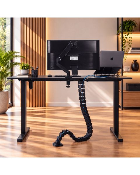 Vértebra para Organização de Cabos para Mesa Comfy Ergolift Preta