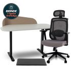 Kit Mesa com Regulagem de Altura Comfy Ergolift® Pro Orgânica + Cadeira Ergonômica Comfy Aurora